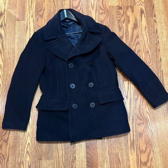 Polo by Ralph Lauren Classic 90’s Wool Navy Peacoat Medium Warm BaseLayer - Picture 2 of 10